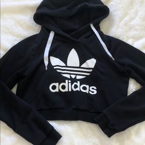 Cropped adidas hoodie